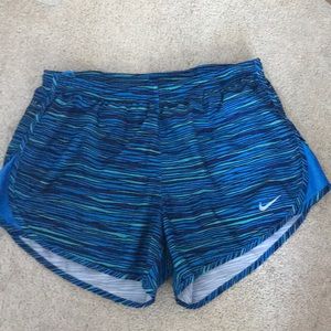Blue Nike shorts
